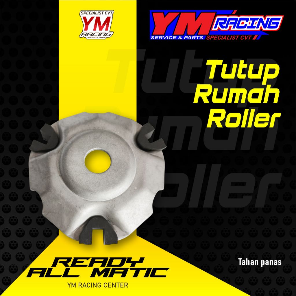 TUTUP RUMAH ROLLER + SLIDER YM RACING ALL MATIC | CVT | (Beat/Vario/Scoopy/Mio/Nmax/Aerox/Genio/PCX/