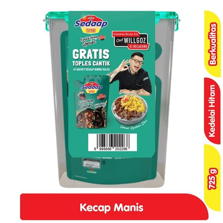 

Kemasan Baru Kecap Sedaap Special 725gr Gratis Toples Cantik