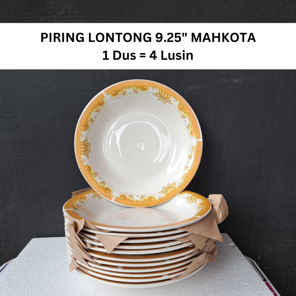 Piring lontong keramik 9.25 inch / piring keramik