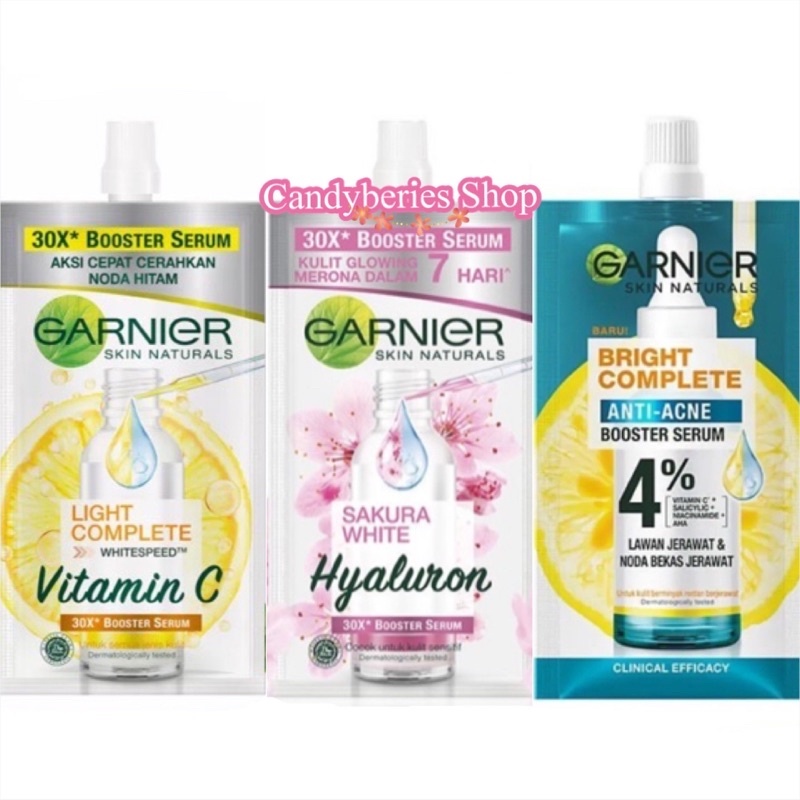 Booster Serum Garnier/ Serum Pencerah Wajah dan Menghilangkan Flek Hitam
