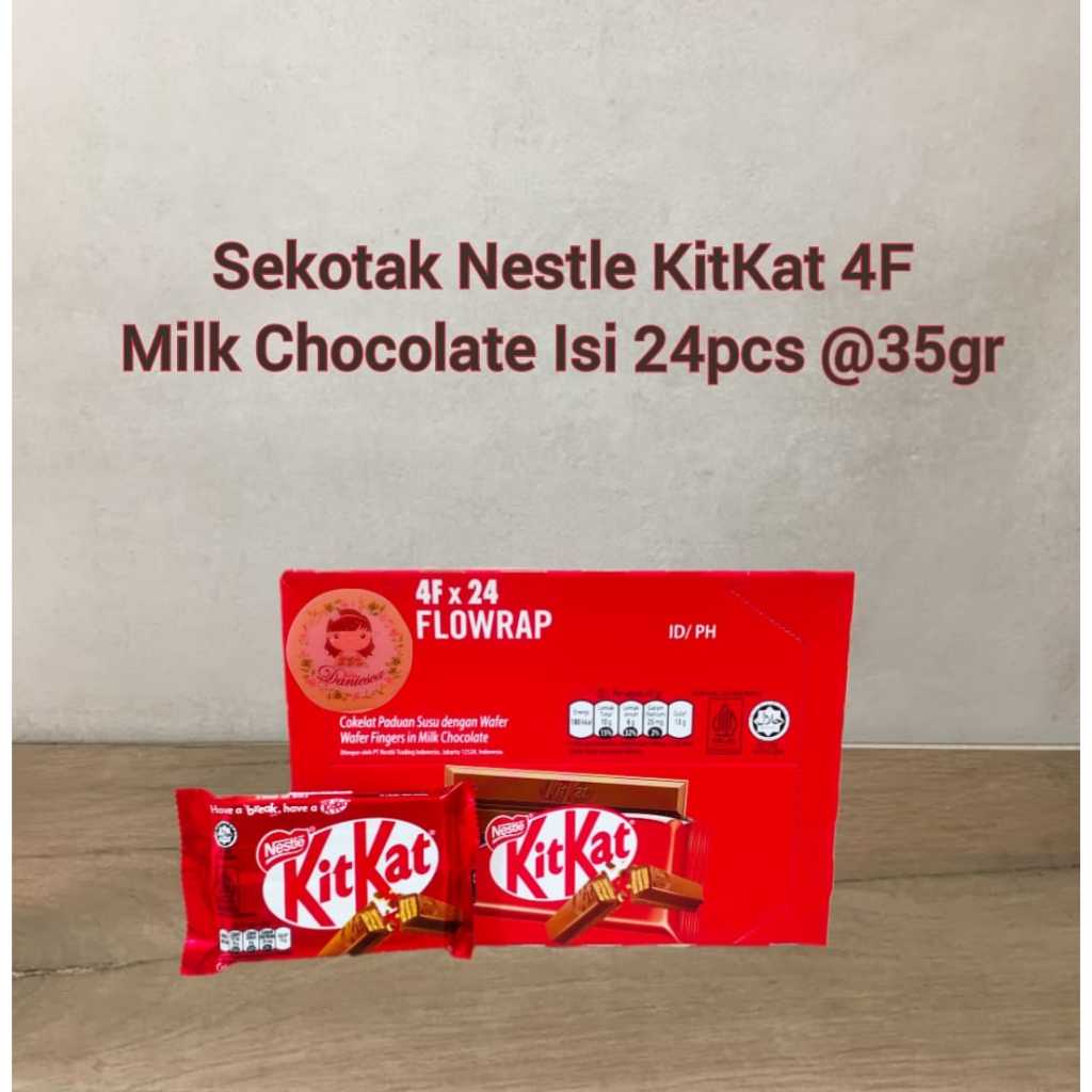 

.24 pcs Nestle Kitkat 4F 35 gr milk chocolate / matca green tea wafer ( SCP )