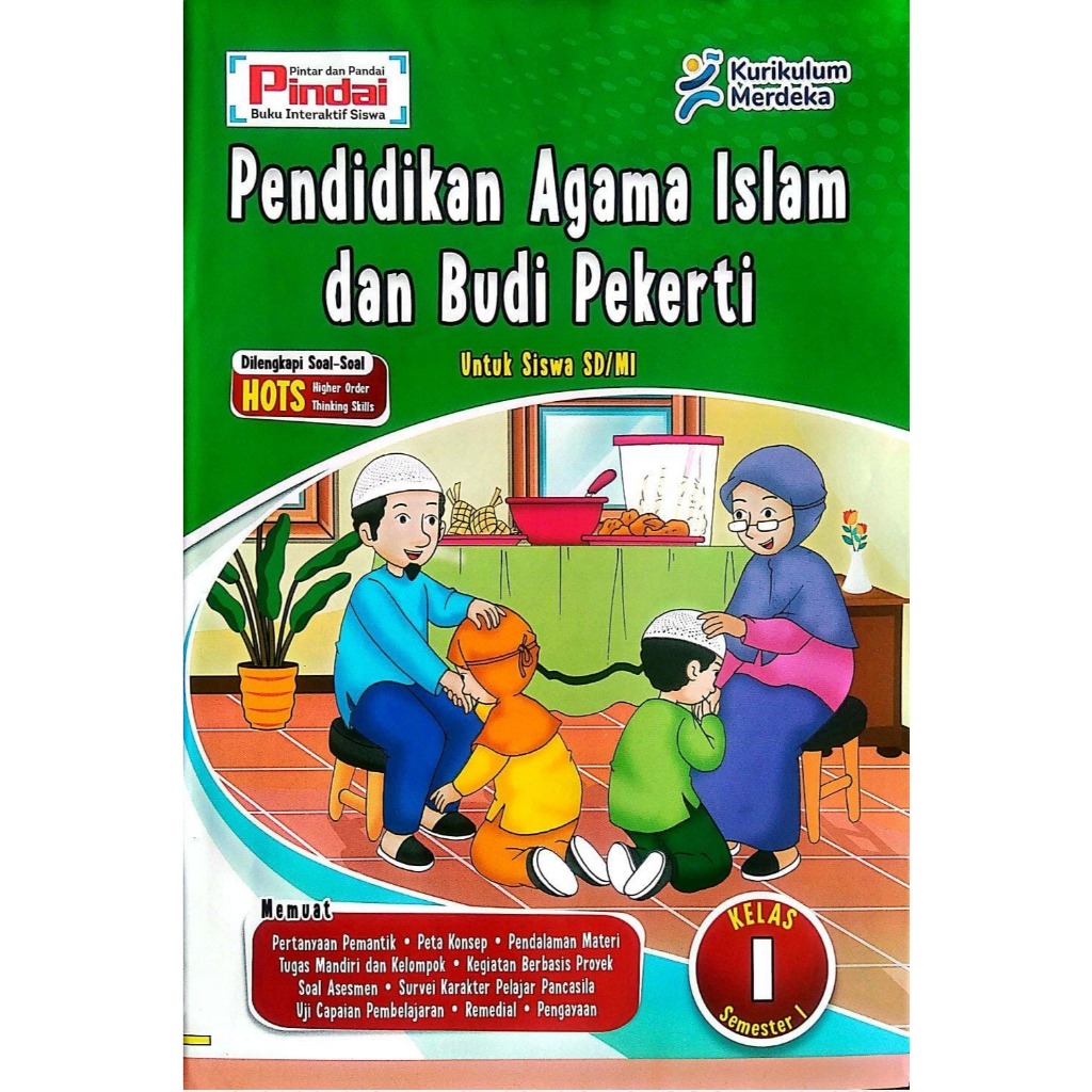 Buku LKS PAI Kelas 1 SD/MI Kurikulum Merdeka Semester 1 Pindai & Cerdas