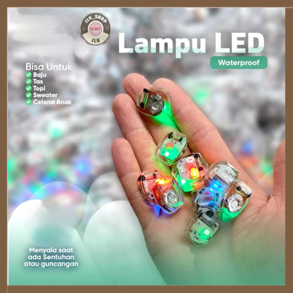 (JLK)Lampu Lol Patch Anti air Waterproof /Lampu Aplikasi Led Lol Hero /Lampu Baju
