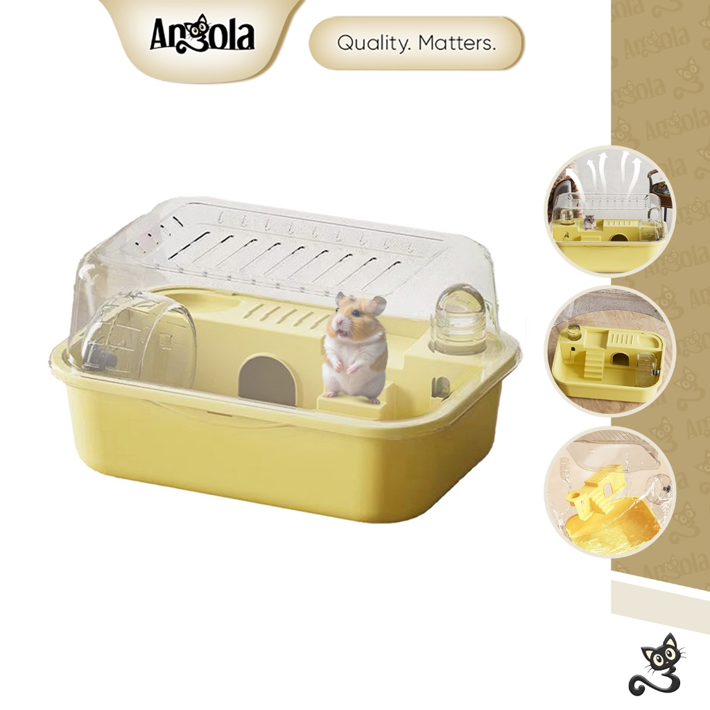 ANGOLA Kandang Hamster / Rumah Hamster Sugar Glider F18 Hamster Cage Portable