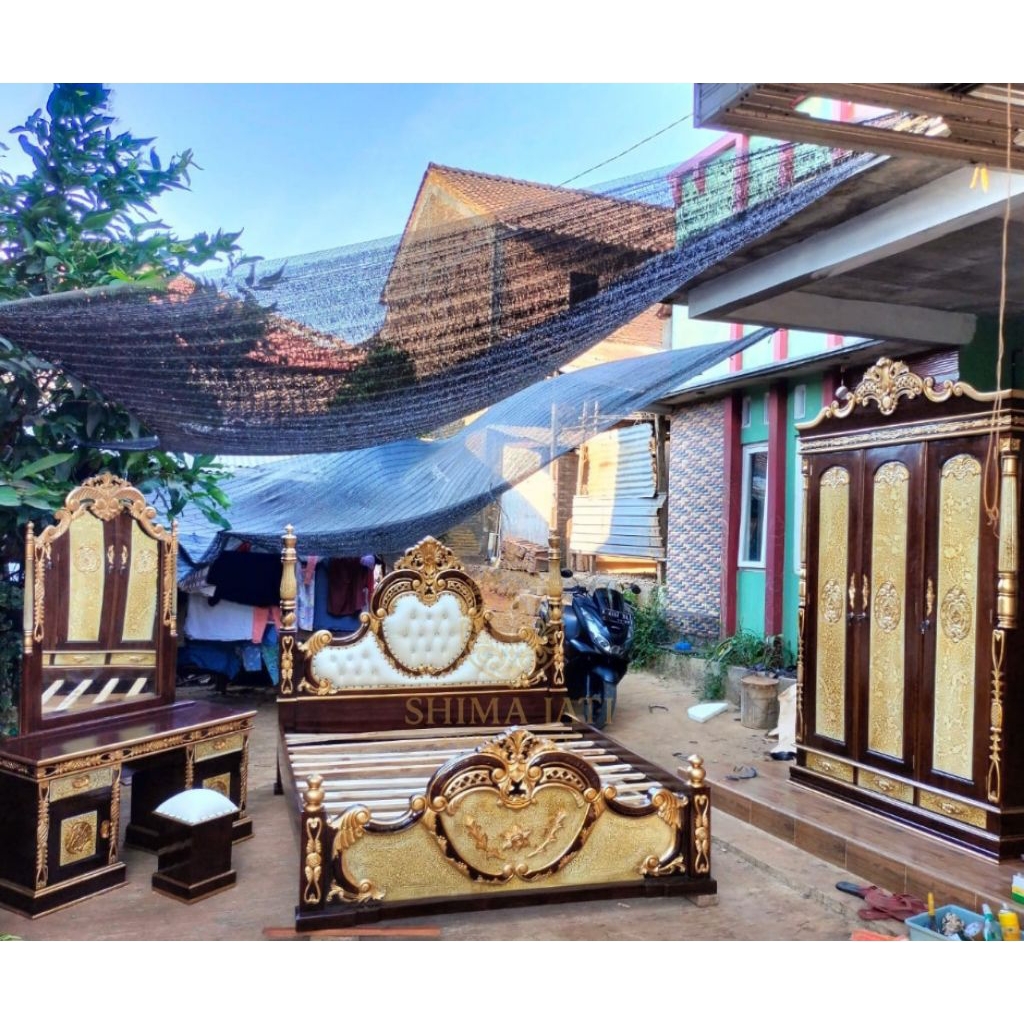 Set Kamar Tidur Ukir Furniture Jepara , Kamar Tidur ukiran Jepara