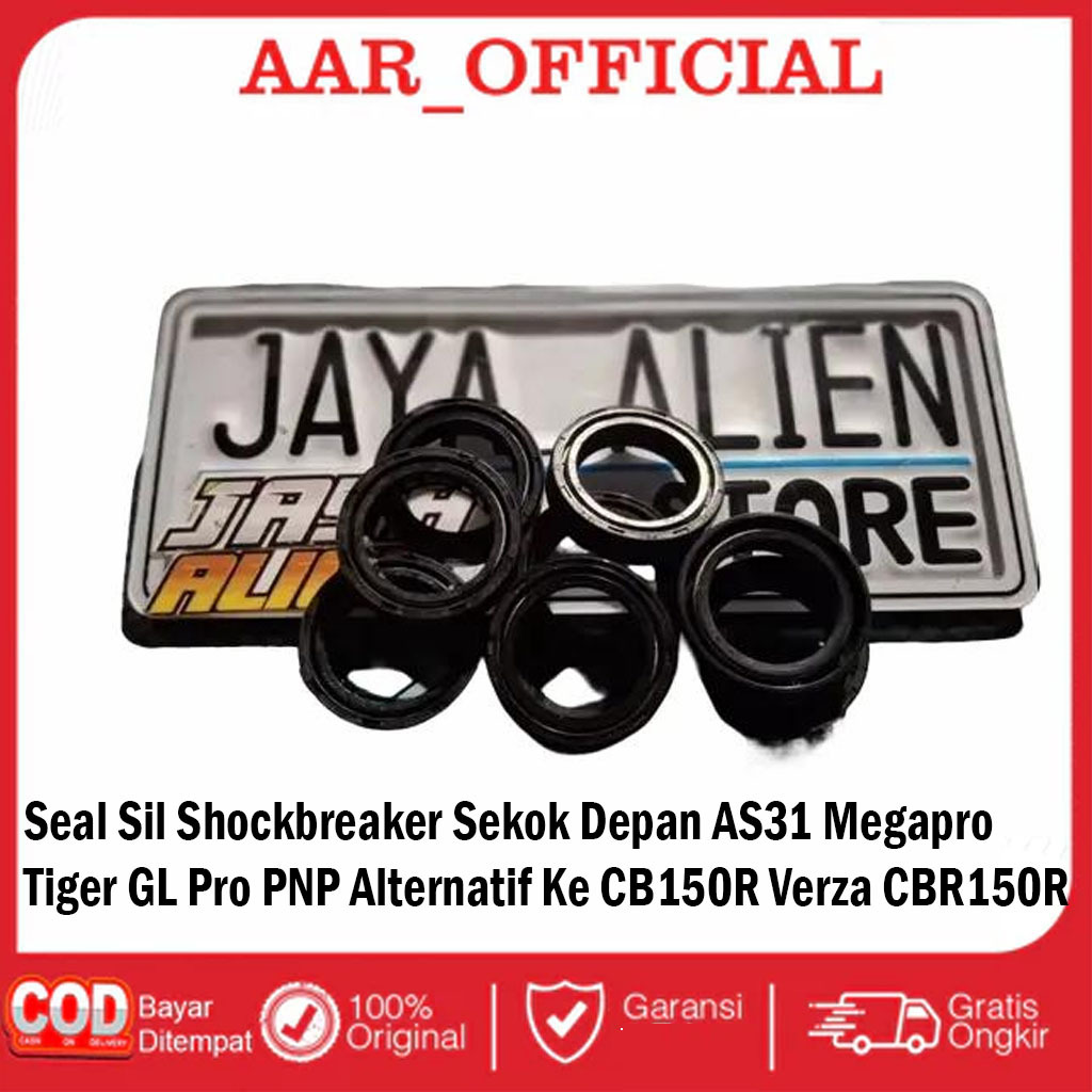 Seal Sil Shockbreaker Sekok Depan AS31 Motor Megapro Tiger GL Pro PNP Alternatif Ke CB150R Verza CBR