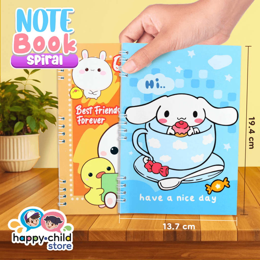 

[Grosir] Notebook Spiral Buku Tulis Spiral isi 32 pcs (Harga per Pack)