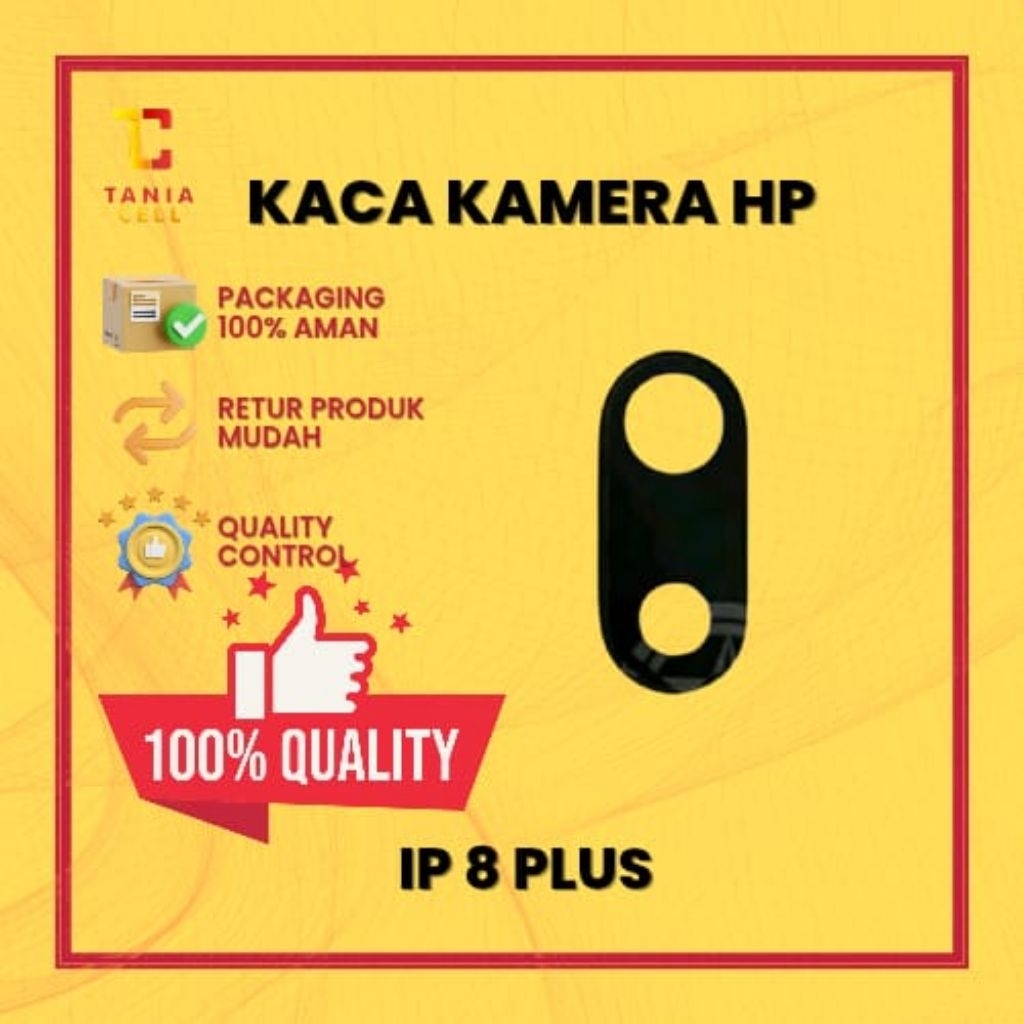 KACA KAMERA HANDPHONE (HP) For IPHONE 8 PLUS | 100% BEST QUALITY