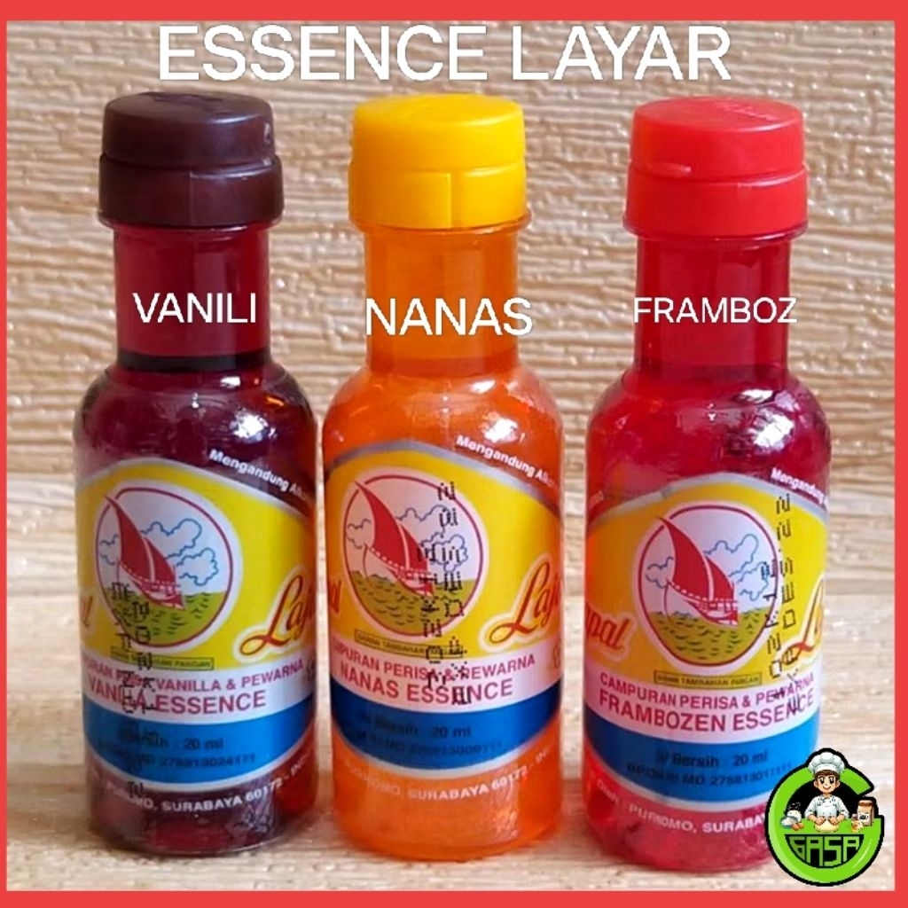 

Essence perisa perasa vanili es cao vanila framboz frambos frambozen nanas cap kapal layar esens layar esence 20ml