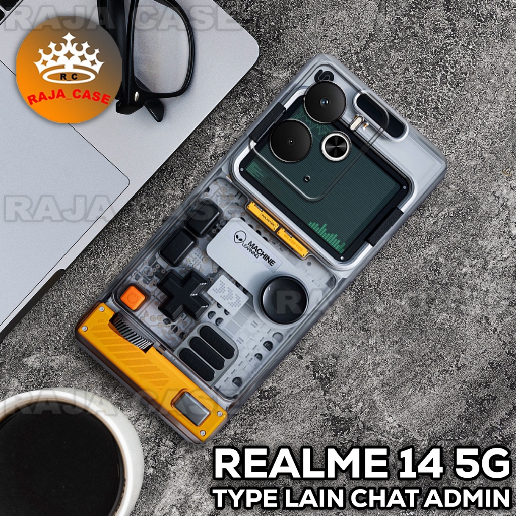 [Rc18] Softase REALME 14 5G - [Motif GAMEBOY] - Case Hp REALME 14 5G - SILIKON - SILICON - CASING
