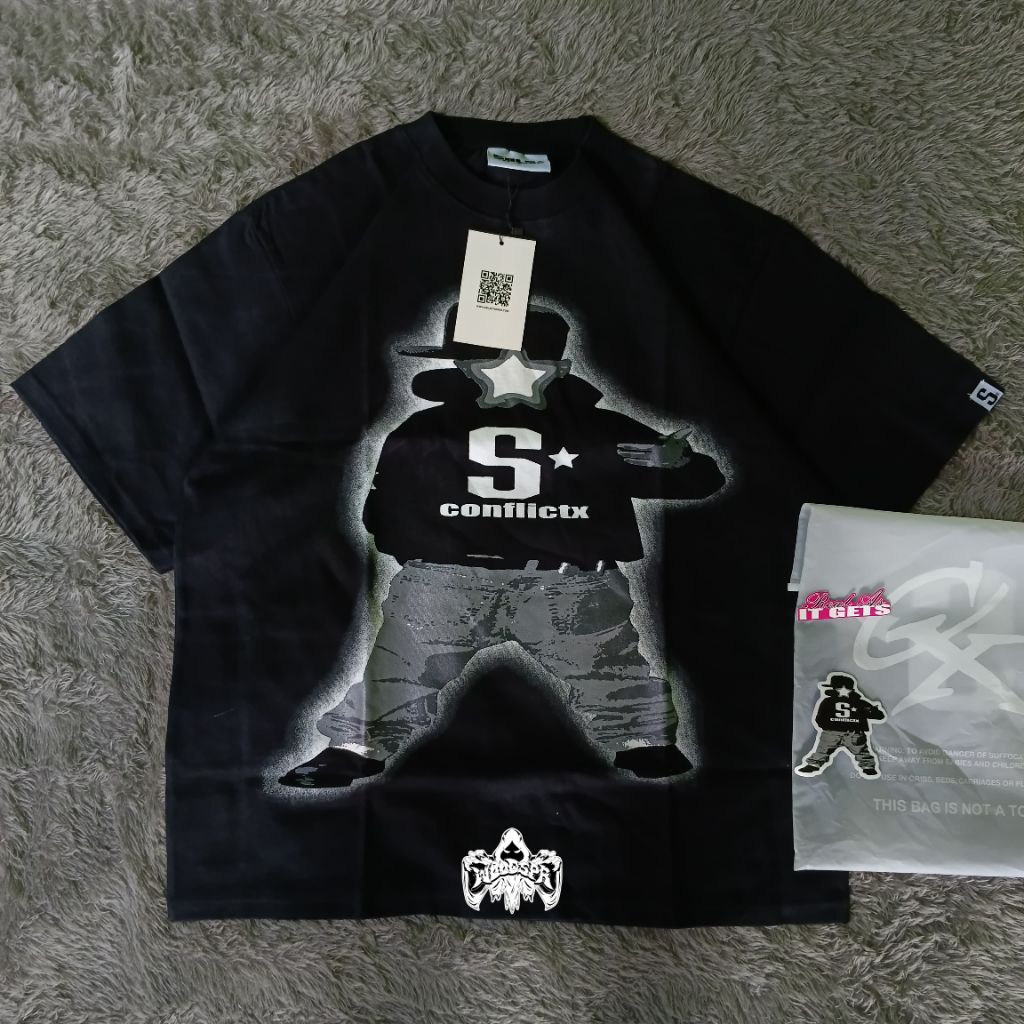 T-SHIRT SBLS x CONFLICT-X BLACK