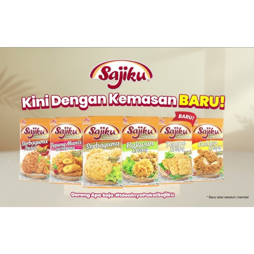 

SAJIKU TEPUNG (BAKWAN, MANIS, TEMPE KRISPY)