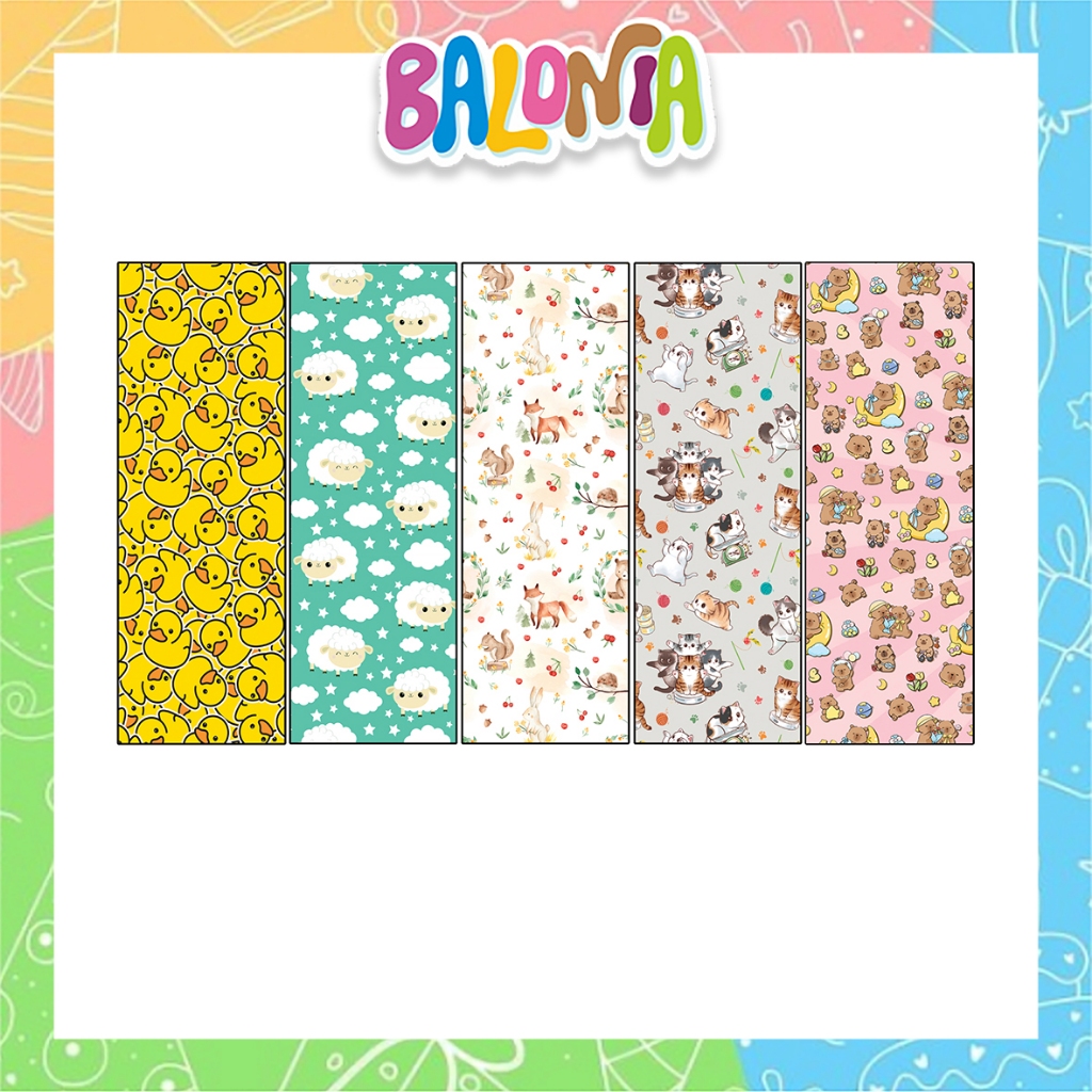 

Kertas Kado ANIMAL CUTE A, kertas kado animal, kertas kado setara sanwa sansan wawa