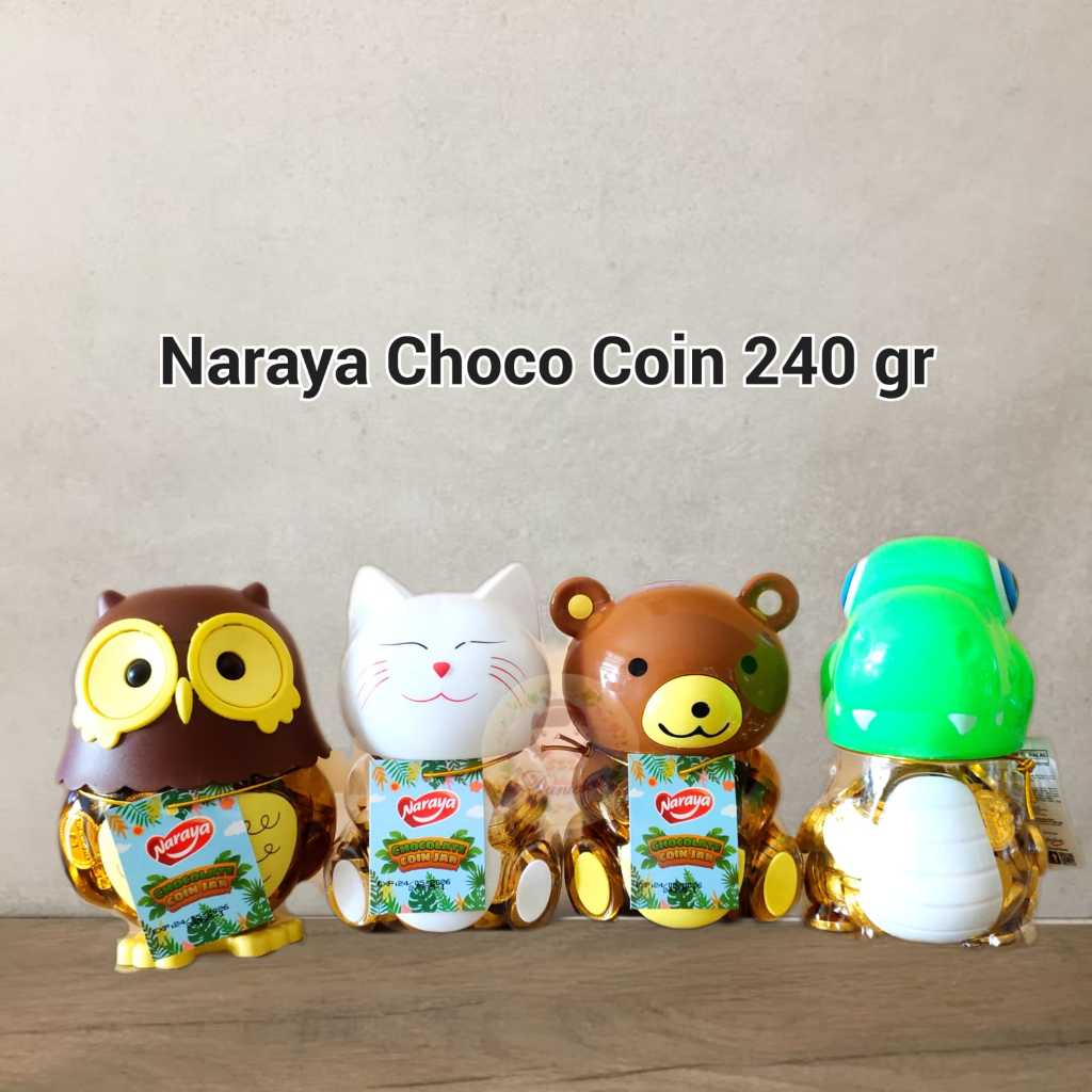 

Naraya chocolate coin coklat berbentuk koin calengan bentuk binatang ( ds bgr )