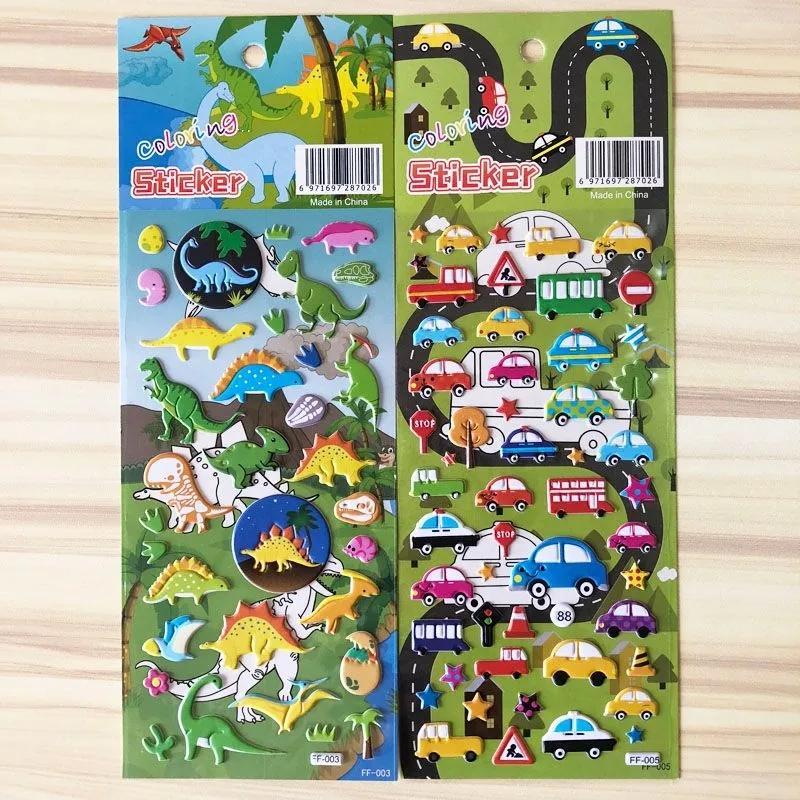 

Stiker Timbul 1 Pcs Sticker Berbagai Motif Karakter Kartun Disney Stiker Makanan Angka Huruf