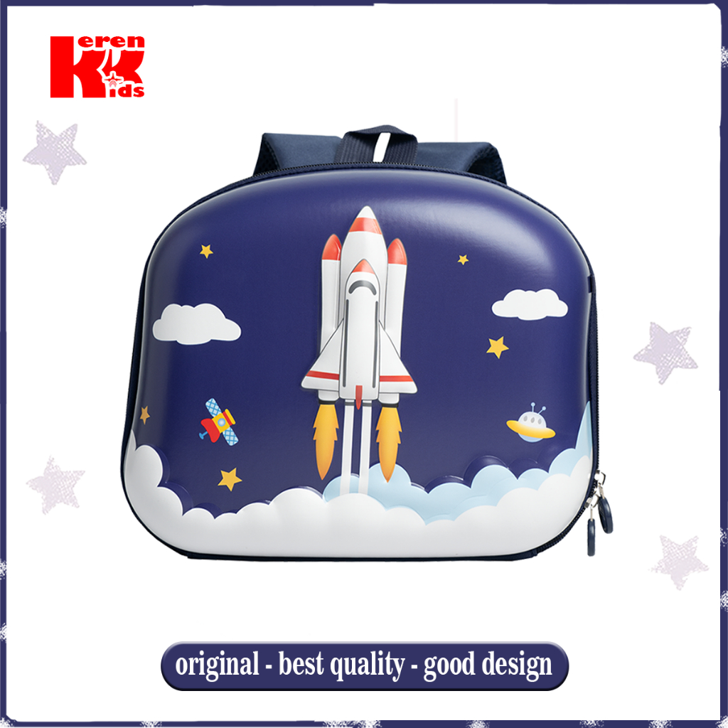 Kerenkids Tas Roket / Tas Anak / Tas Anak Tk / Tas Anak Paud / Tas Anak Apolo / Tas Anak Tk Paud / T
