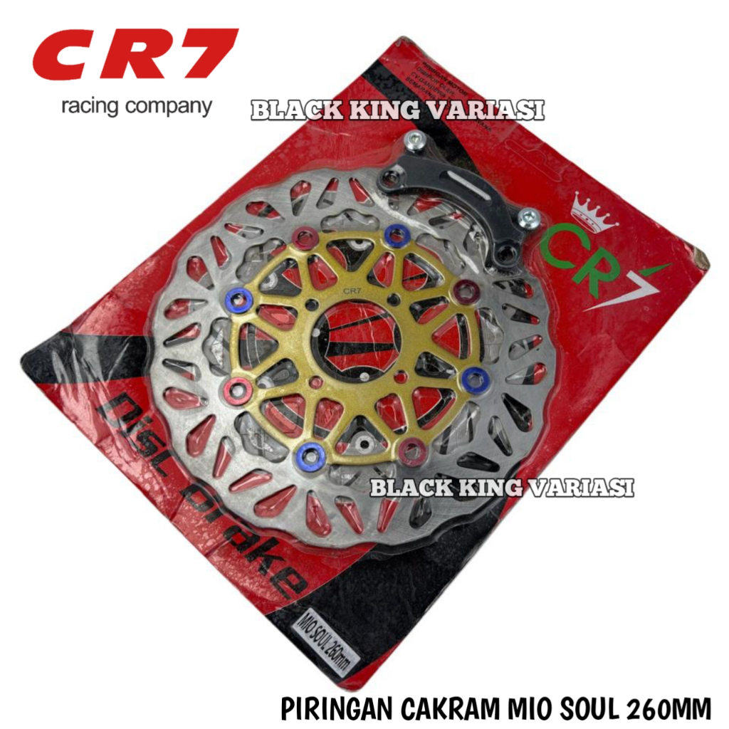 Piringan Cakram Mio Soul 260mm Disc Brake Piringan Cakram 260MM Mio Soul Lubang 4 Plus Breket Piring