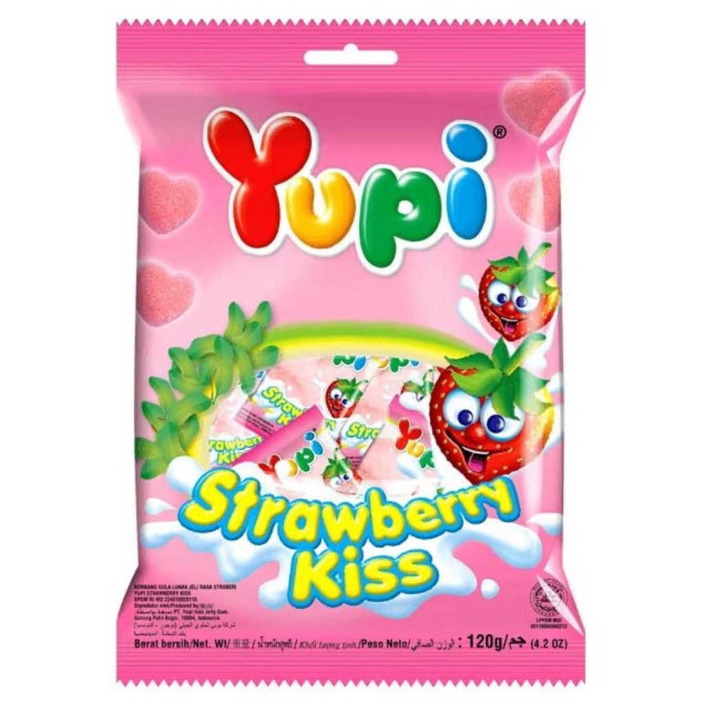 

Yupi Strawberry Kiss 120 gram
