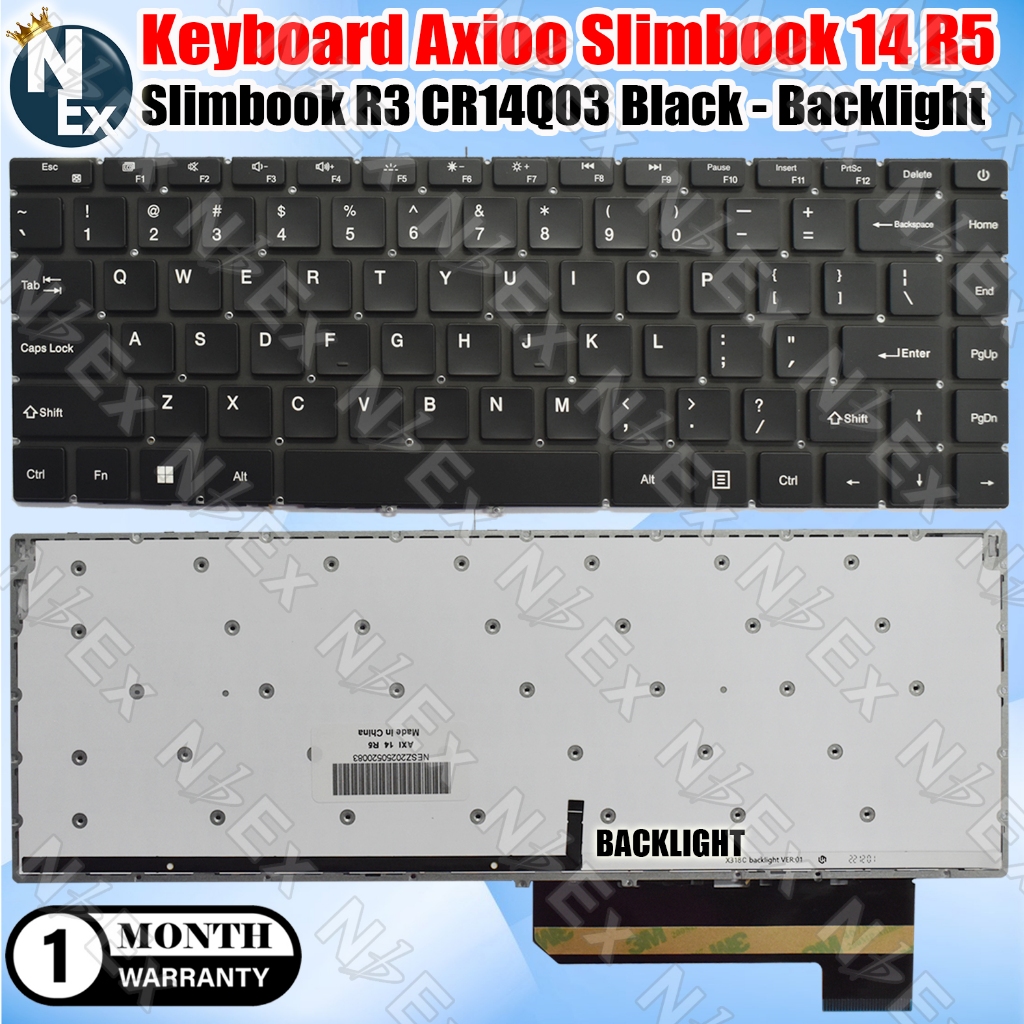 Keyboard Axioo Slimbook 14 R5 Slimbook R3 CR14Q03 Black