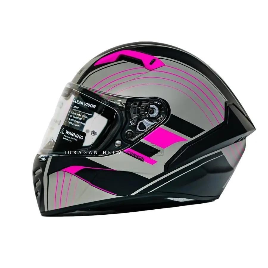 AIROH CONNOR  ACHIEVE PINK MATT FULL FACE HELMET