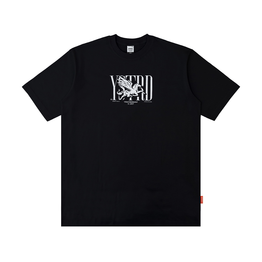 Yesterday – Baju Kaos Distro Pria Original 24s t shirt Pria Cowok Keren Hitam Horse