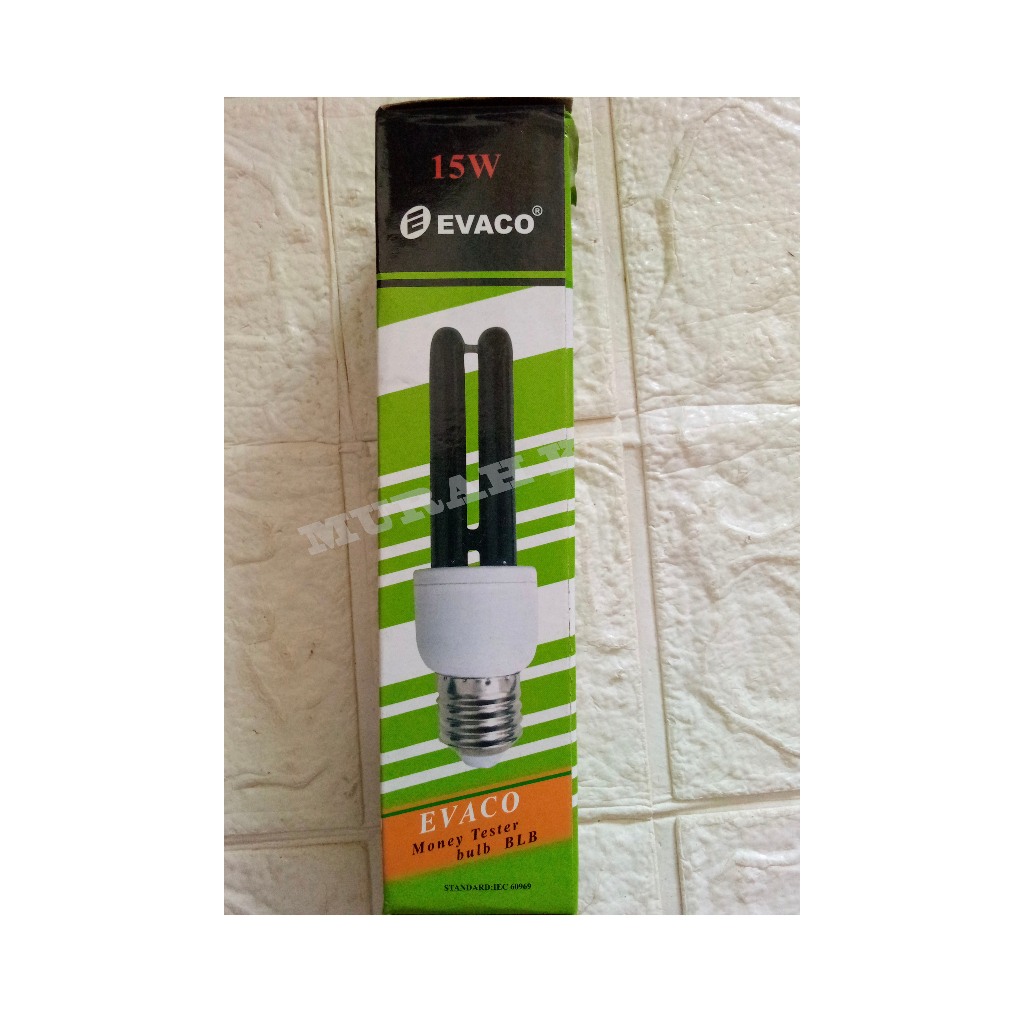 LAMPU MONEY DETECTOR EVACO 15WATT/PLC ULTRA 13/35 WATT EVACO