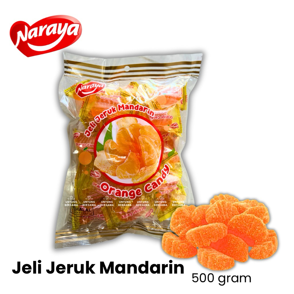 

UB NARAYA JELI JERUK MANDARIN | Jelly orange mandarin 500 gram