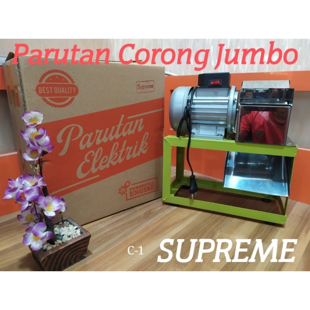 MESIN PARUT KELAPA CORONG SUPREME JUMBO / mesin parutan kelapa listrik / mesin serut kelapa listrik