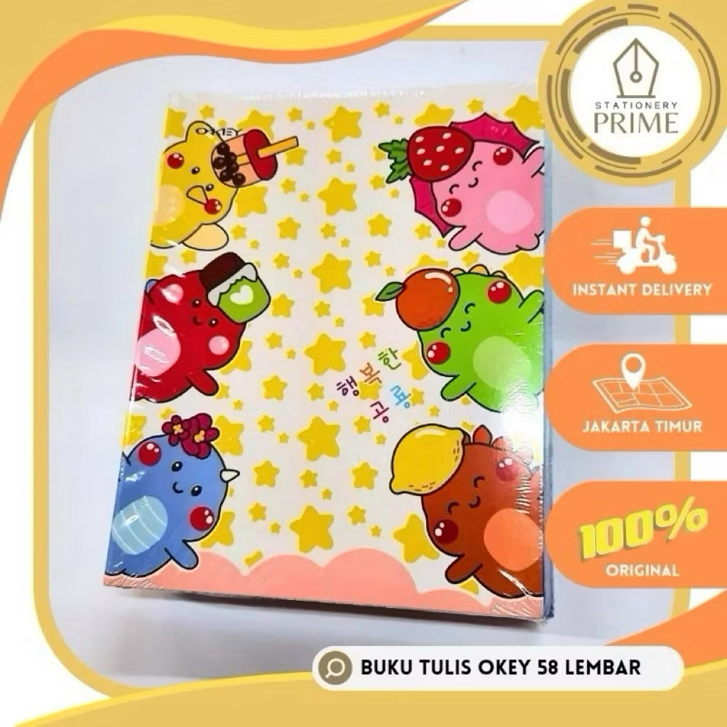 

Buku Tulis OKEY 58 Lembar 1 pack isi 10