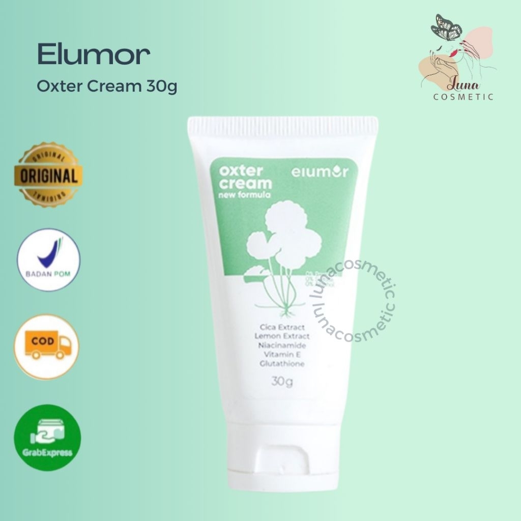 ELUMOR Oxter Cream New Formula 30g || Pencerah Ketiak ||BPOM