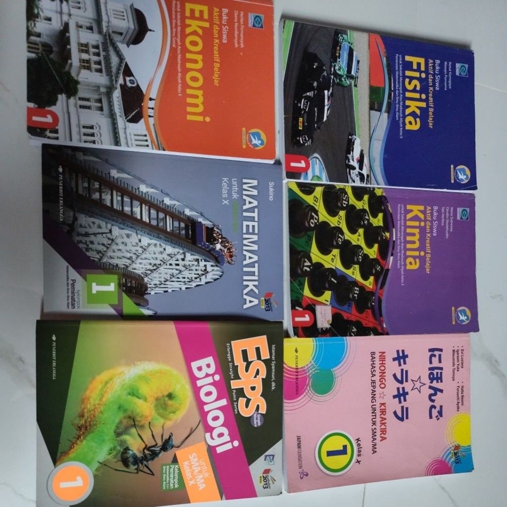 Preloved Buku Pelajaran Kelas 10  SMA – Terjangkau