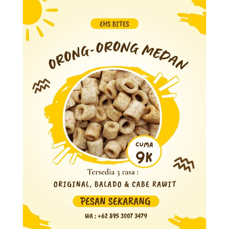 

[100 GRAM] ORONG ORONG RAPUH KHAS MEDAN / EHS BITES