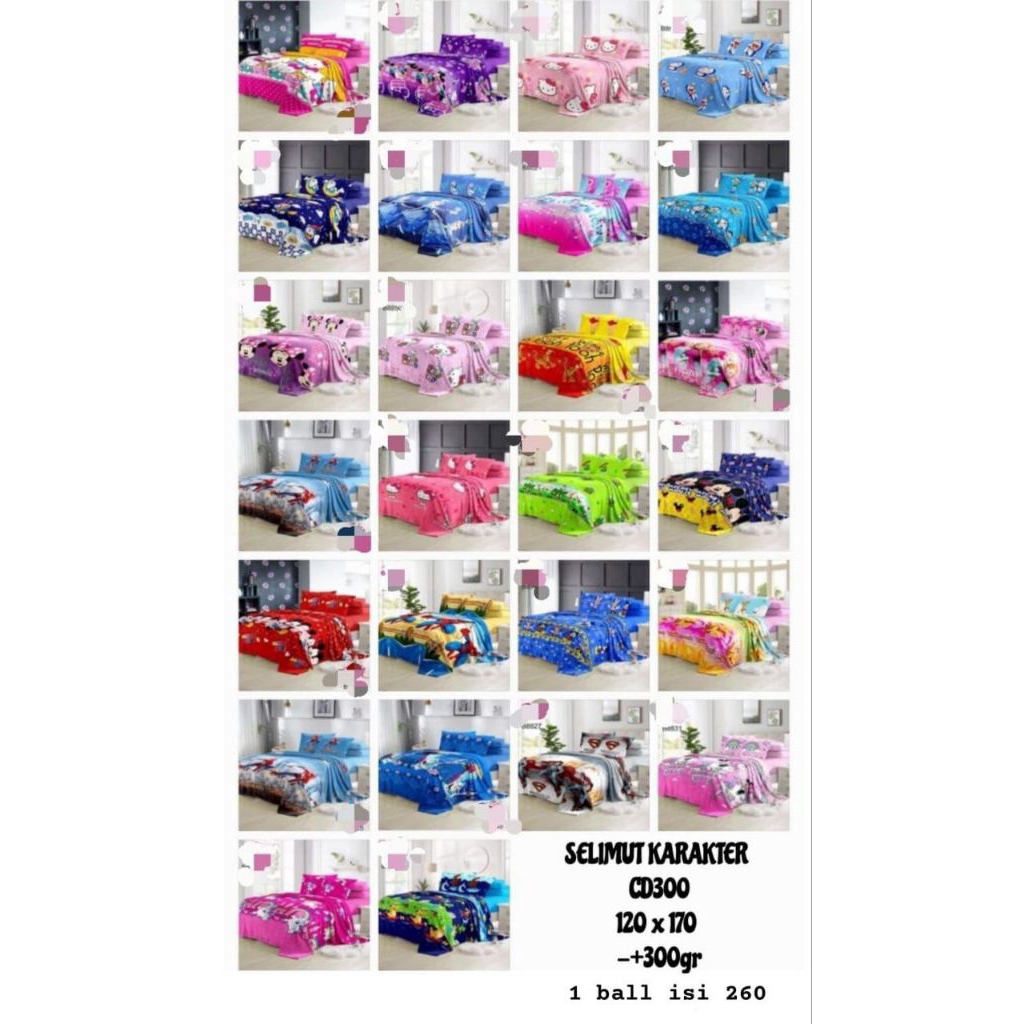 [Selimut karakter anak] Selimut Bulu Karakter - Selimut Bulu Tebal - Selimut Bulu Halus