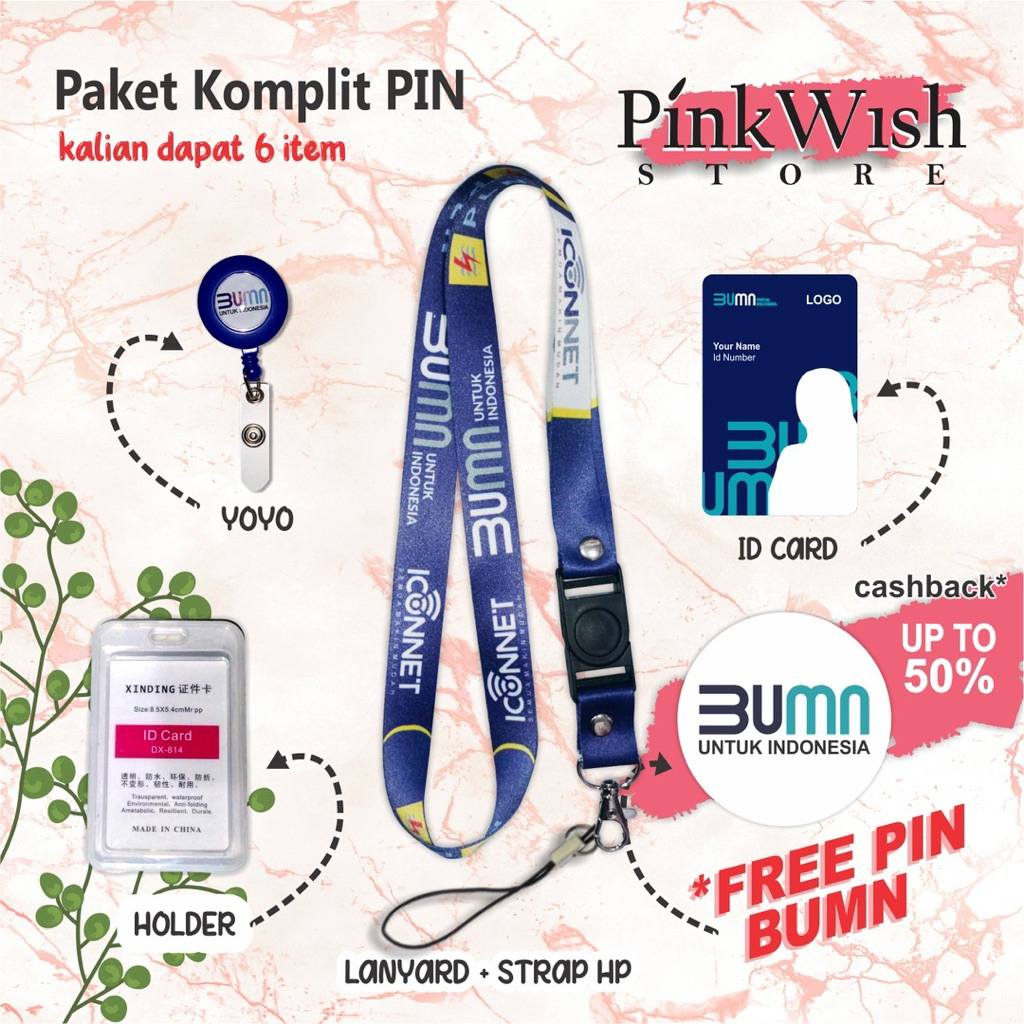 

Lanyard PLN ICONNET TERBARU / Tlai idcard PLN ICONNET TERBARU [Ready stock] Termurah siap kirim