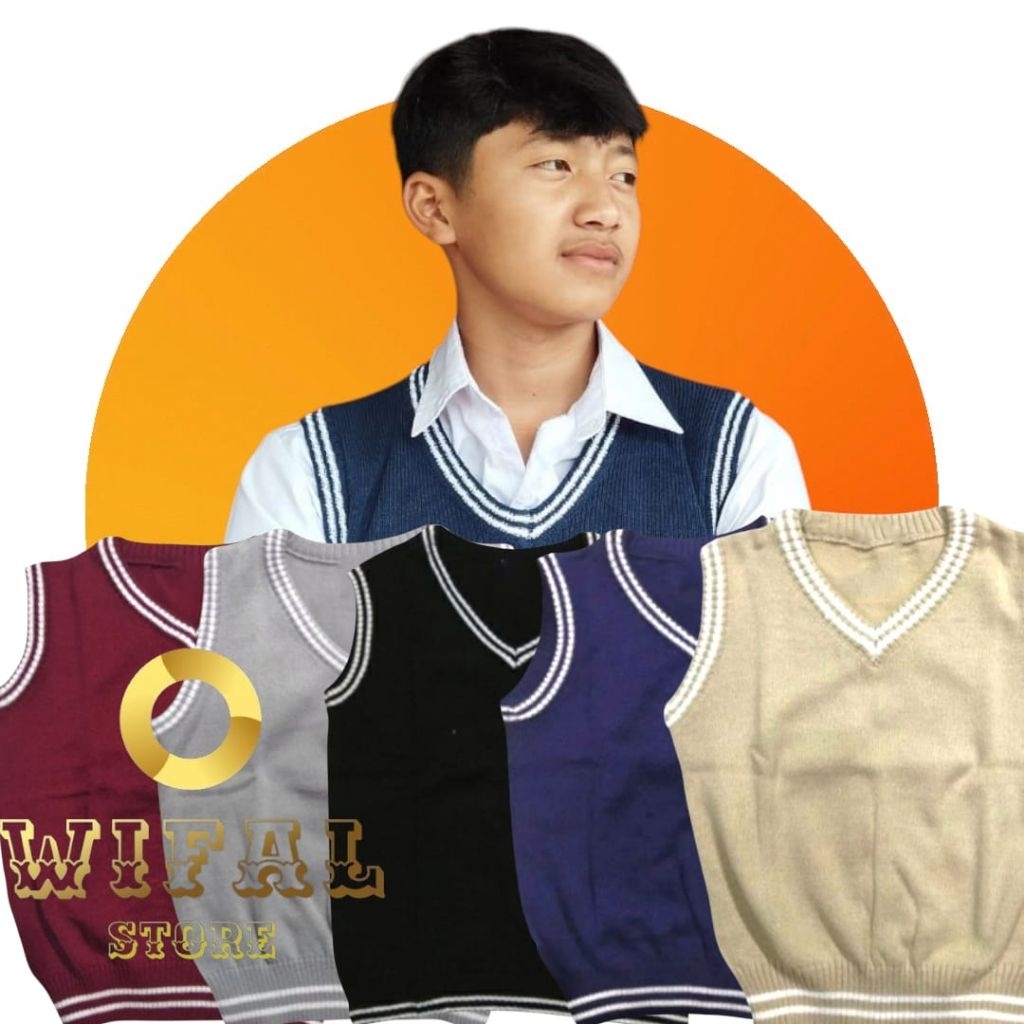 rompi anak laki-laki perempuan outerwear seragam paud tk sd SMP SMA dewasa bisa cod terlaris