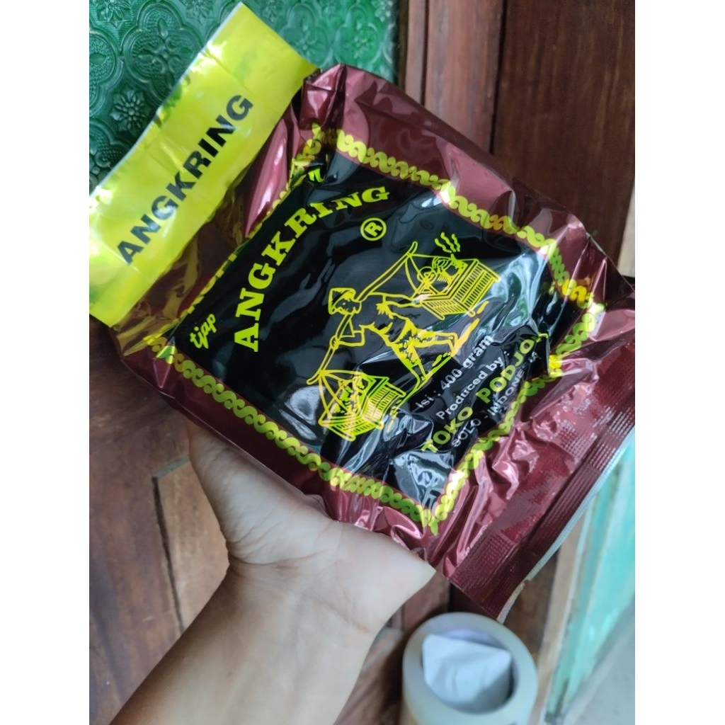 

kopi bubuk cap angkring 400 gr toko podjok khas solo/kopi angkring toko podjok oleh-oleh solo