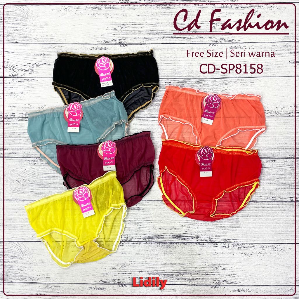 CD Sexy Transparant Lingerie / Celana Dalam Wanita Seksi Bikini ART CD SP8158