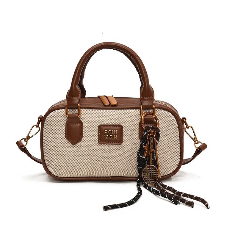 Tas Tangan CoiH '2DN' Hitam dan Coklat C9058 Tas Premium Tas Wanita Berkualitas Tas Cewek Korean