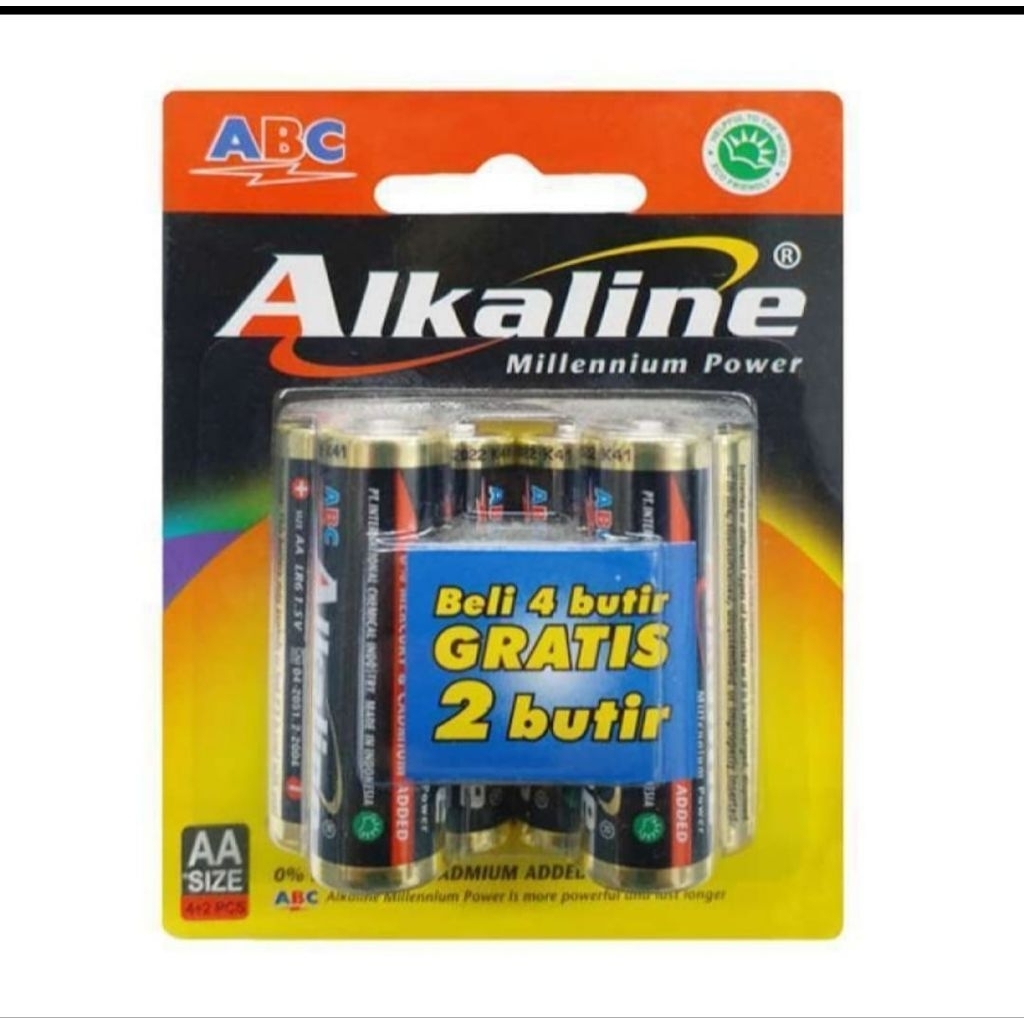 ABC Alkaline (AA) / (AAA) isi 6