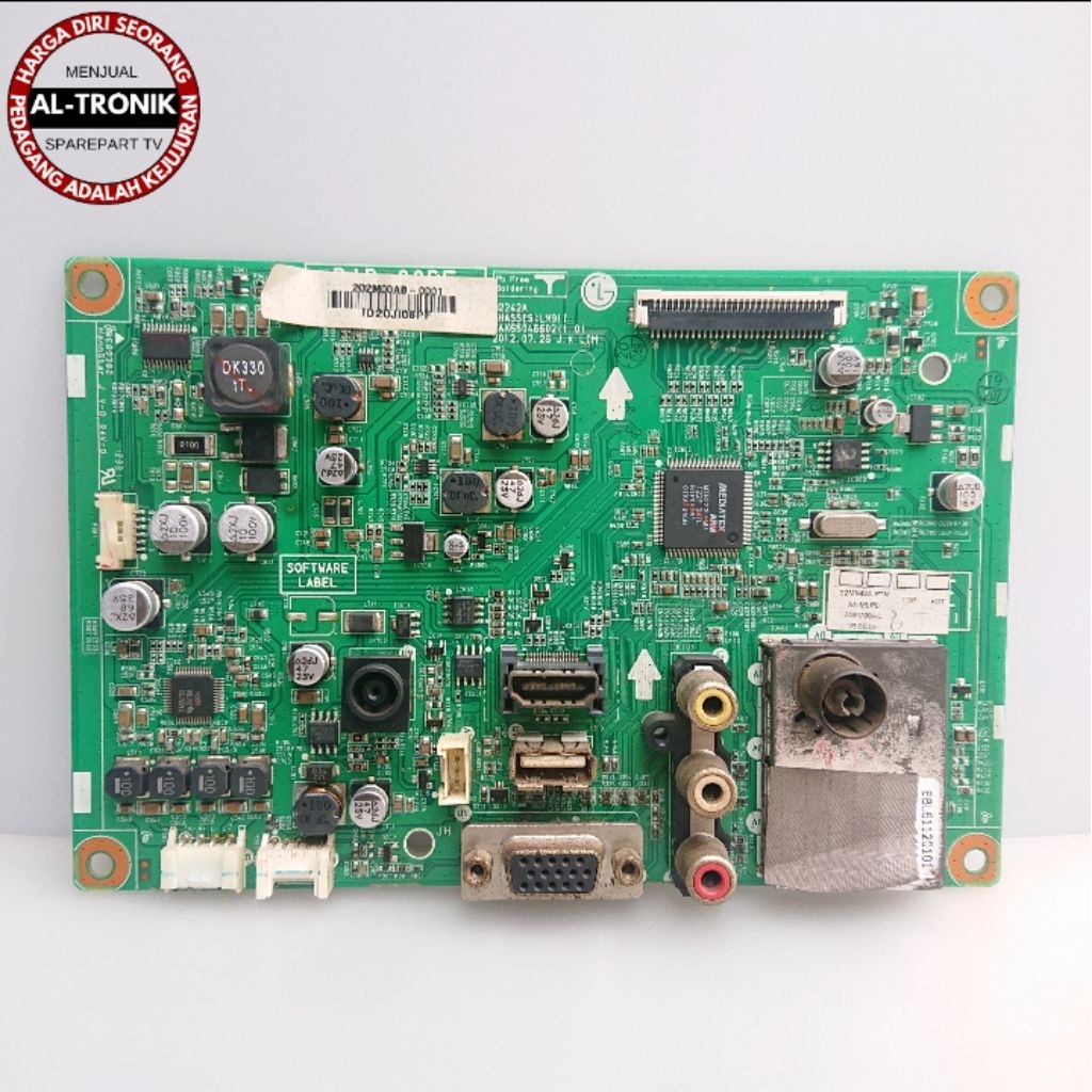 MAINBOARD TV LED LG 22 INCH 22MN42A MOTHERBOARD MOBO MB TV 22MN 42A PT