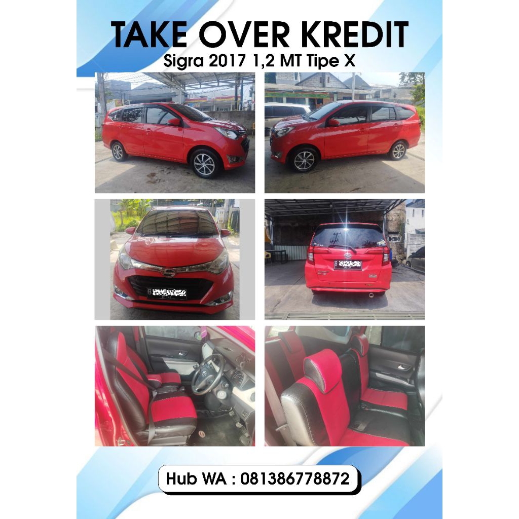 Takeover kredit mobil Sigra 2017 1,2 MT