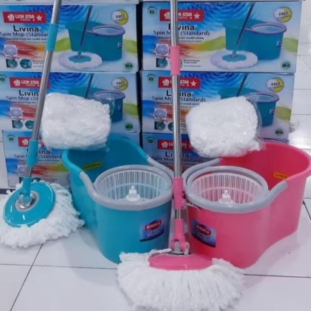 PEL SPIN MOP LIVINA LION STAR BM-45/pel super mop/pel magic mop/pel rotary mop/pel wadah lion star