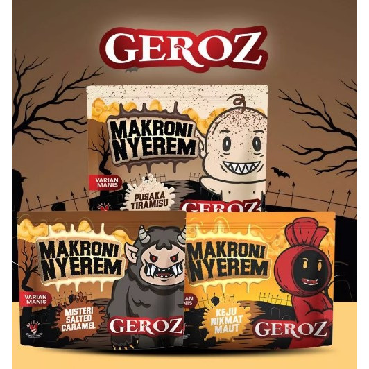 

Geroz Makroni Rasa Keju Nikmat, Tiramisu, dan Salted Caramel