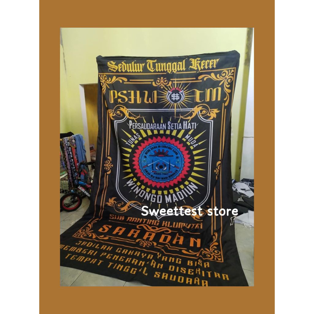 PSHW FLAG 200x300cm + FREE STICKER, BENDERA PRINTING WINONGO MADIUN, GIANTFLAG WINONGO, BENDERA PSHW