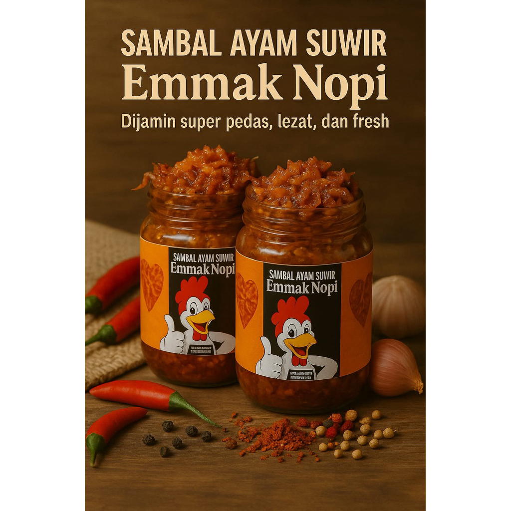 

2 Peket kembar Ayam Suwir