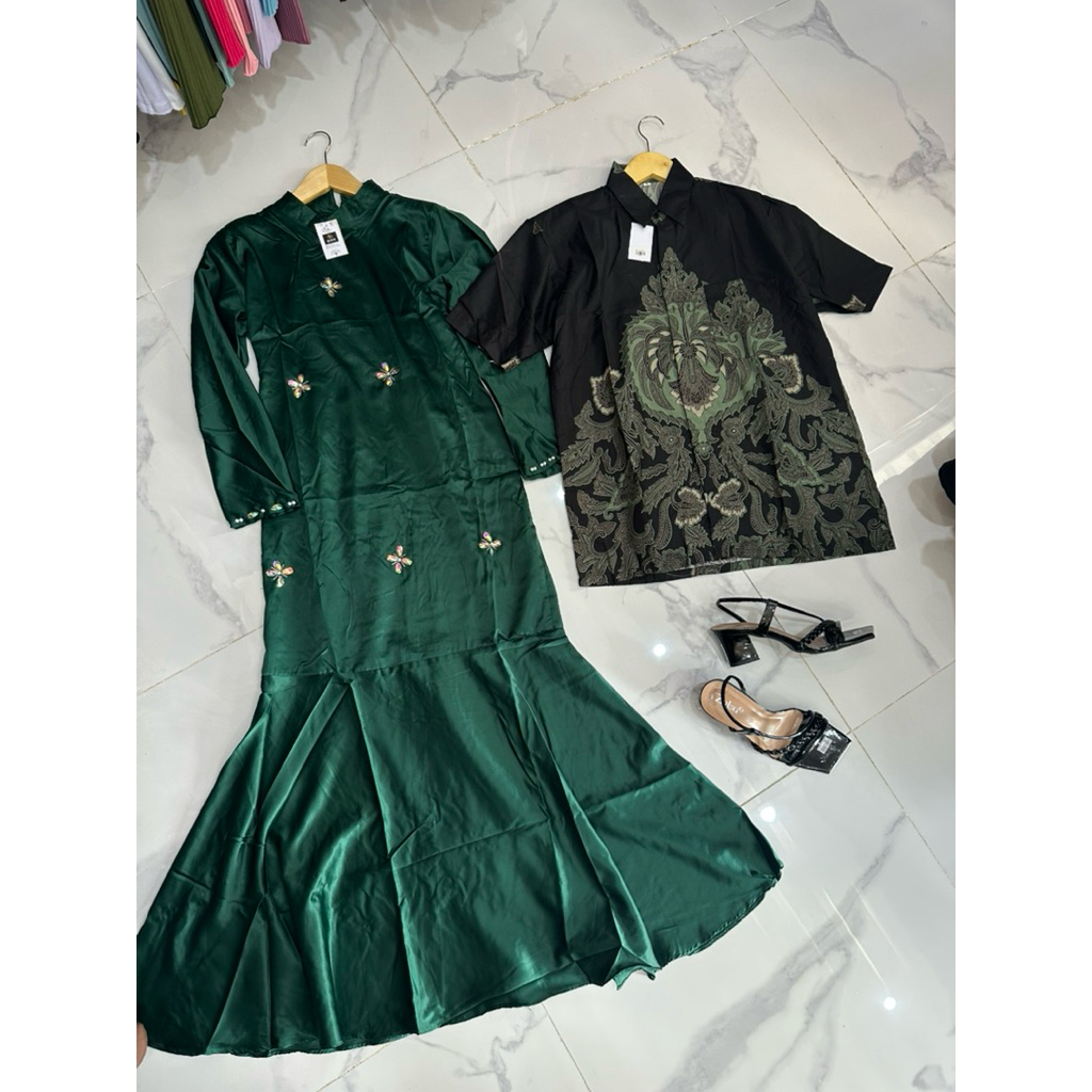 Dress duyung payet satin (hanya dress cewe)