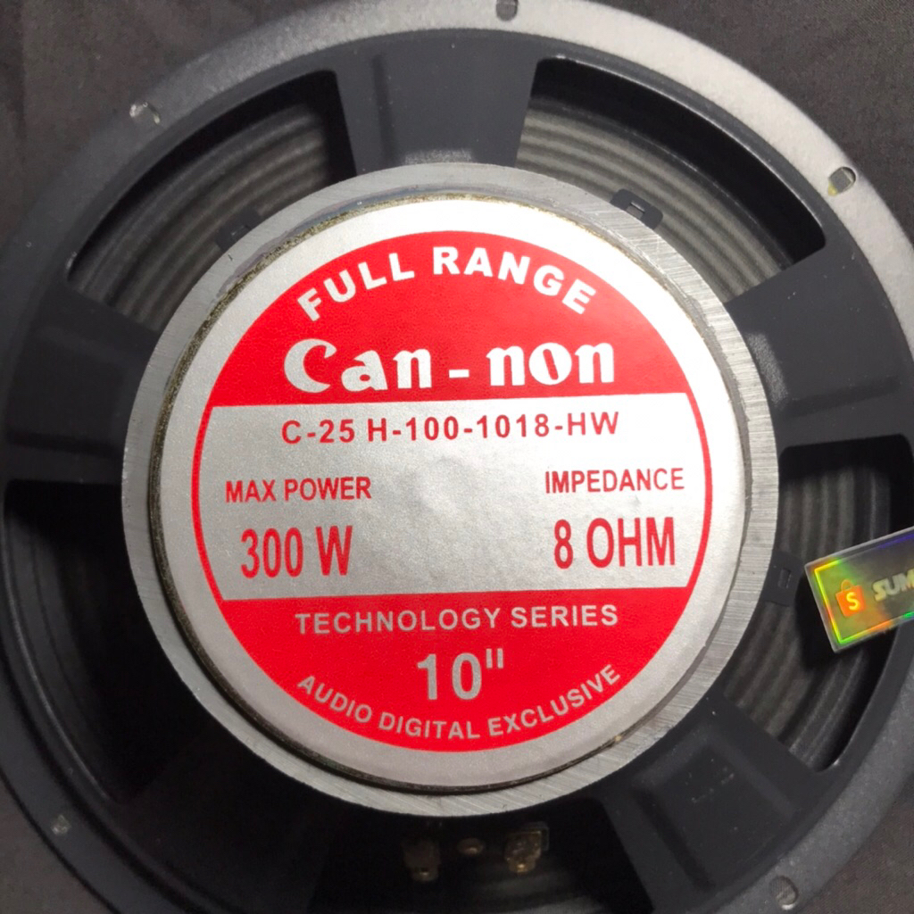 Speaker 10 Inch Cannon Full Range vokal - Berkualitas Tinggi
