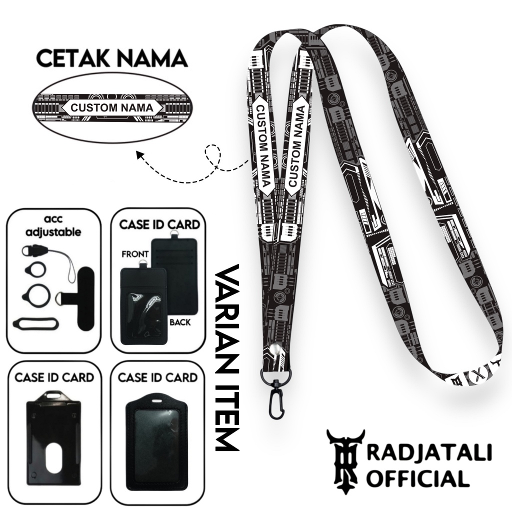

Lanyard Custom Nama Cyberpunk Series V1 Size 1,5cm Bisa Request Nama Full Printing 2 Sisi Gantungan Card Holder Tali Lanyard Hp Custom