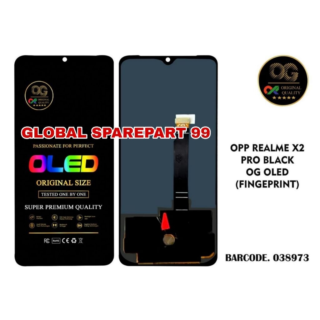 LCD REALME X2 PRO ORI OLED OG SUPER (BISA FINGEPRINT) OLED OG SUPER