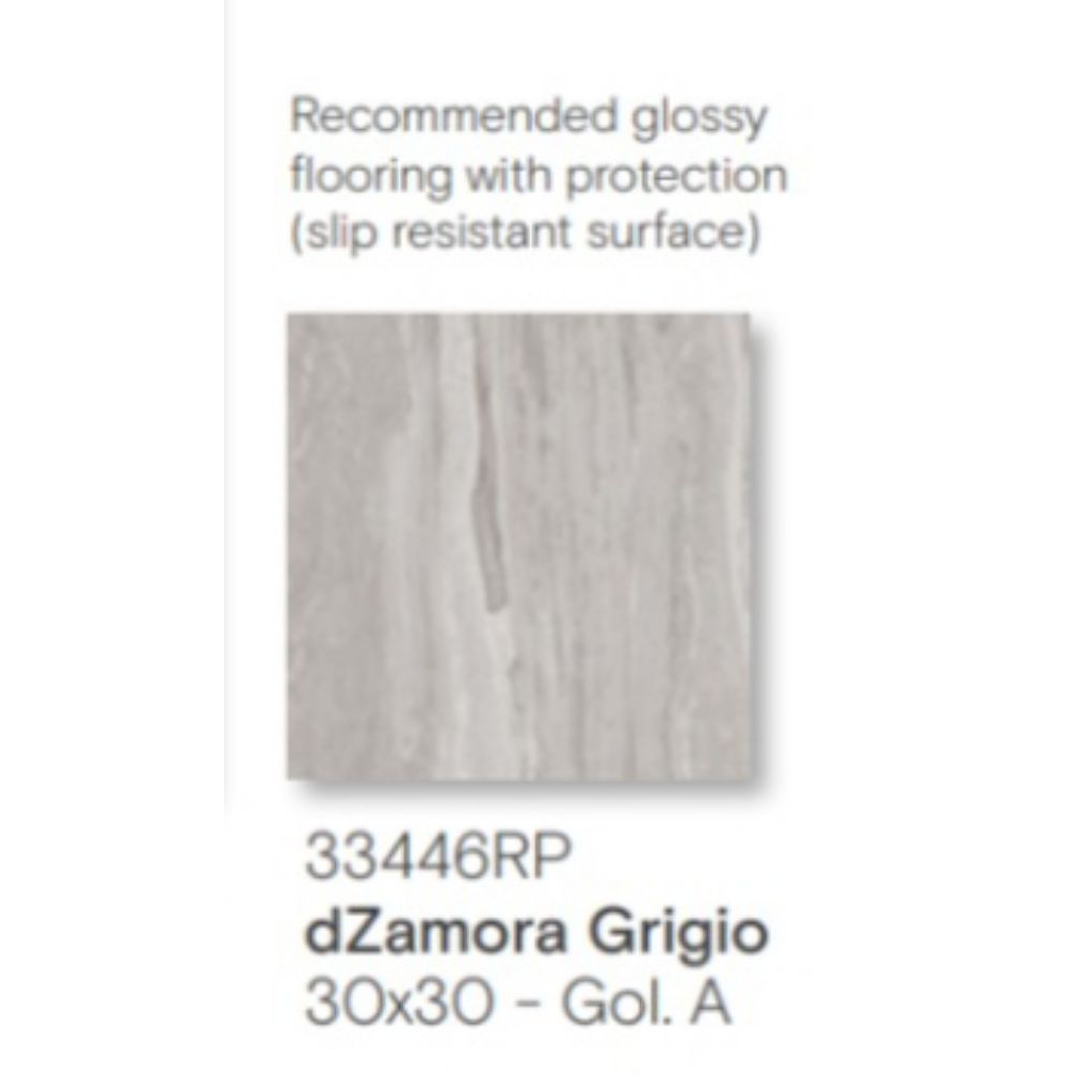 KERAMIK MERK ROMAN TIPE dZAMORA GRIGIO UKURAN 30X30 RECTIFIED CUTTING UNTUK LANTAI ATAU DINDING